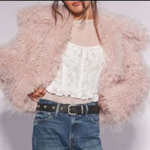 Free People Faux Fur Oversized Jacket - Picture 3 of 6